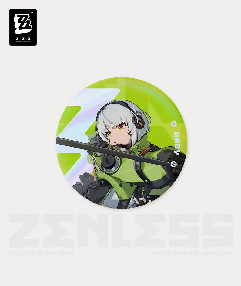 Zenless Zone Zero Temporal Frequencies Series Tinplate Badge