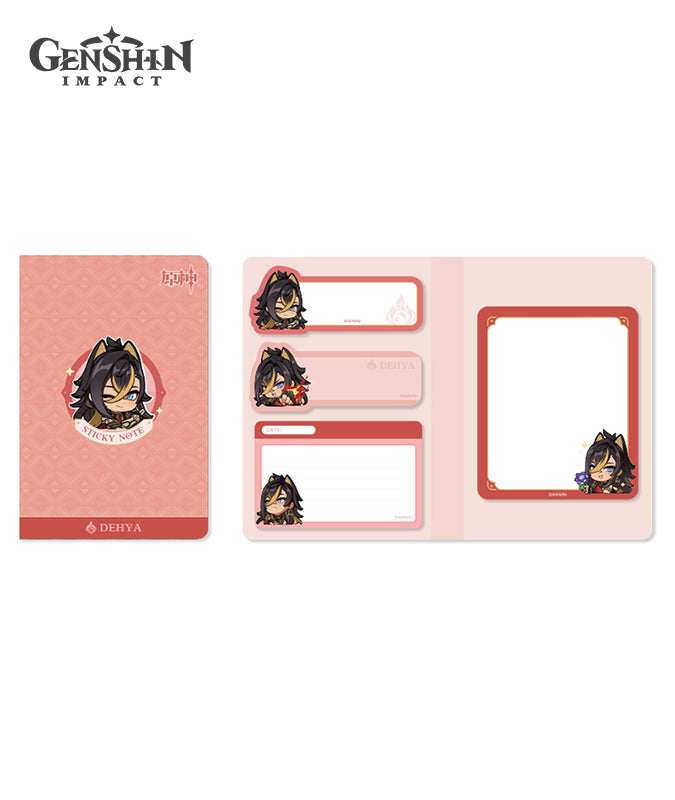 Genshin Impact Sumeru Chibi Character Expression Sticker Memo Notepad
