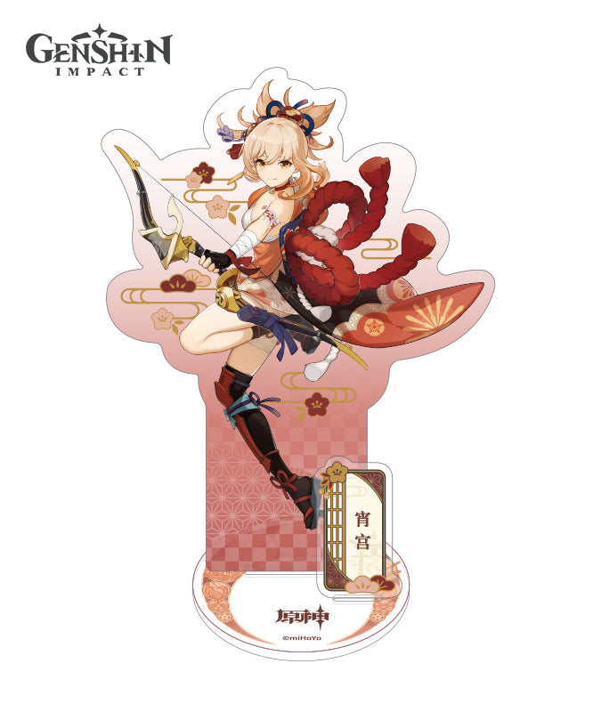 Genshin Impact Inazuma Raiden Shogun Sangonomiya Kokomi Character Acrylic Stands