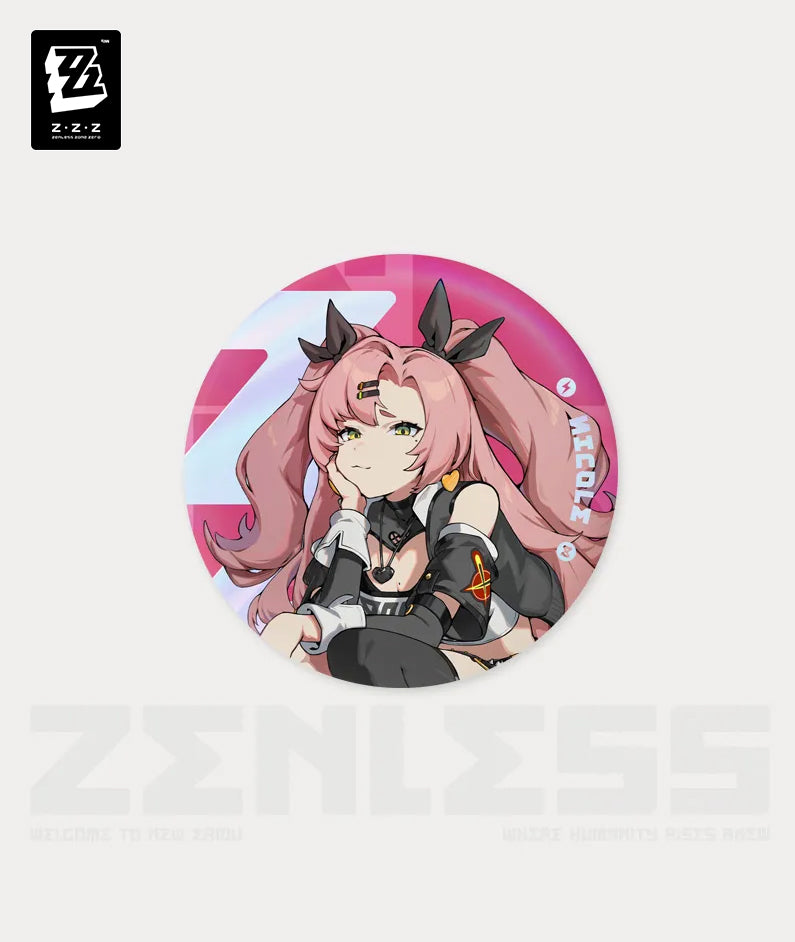 Zenless Zone Zero Temporal Frequencies Series Tinplate Badge
