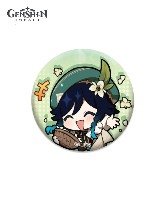 [Official Merchandise] Genshin Impact Theme Chibi Expression Sticker Badges