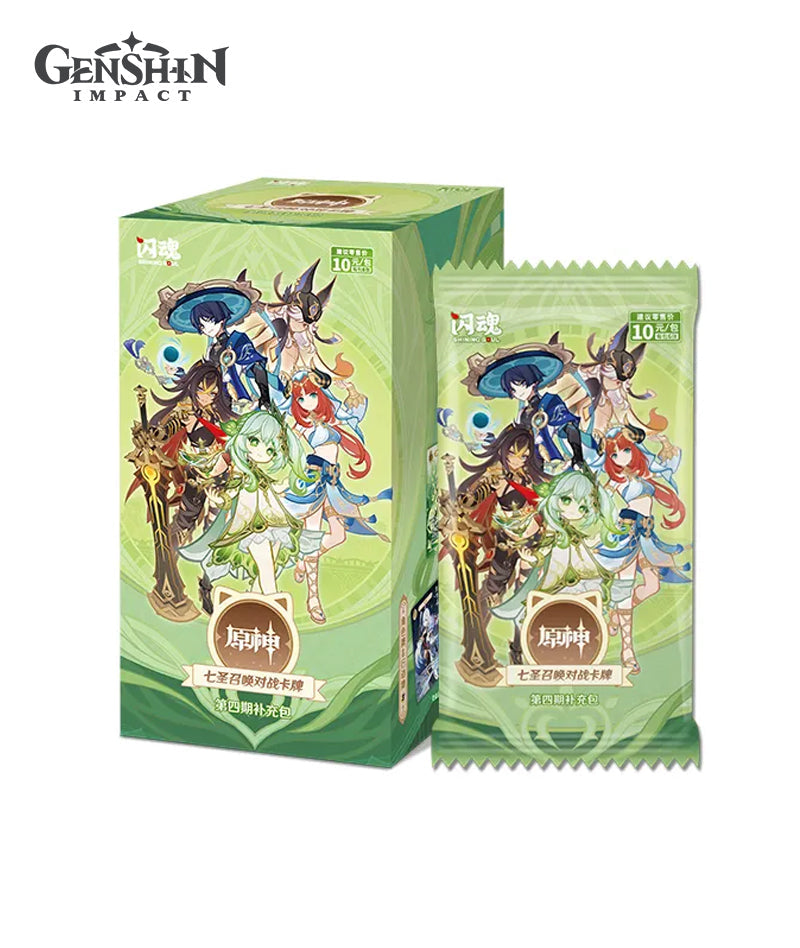 [Official Merch] Genshin Impact Genius Invokation TCG Cards Booster Pack Vol. 4