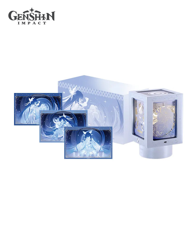 [Official Merch] Columbina Rotating Paper Carving Night Light Music Box Gift Set