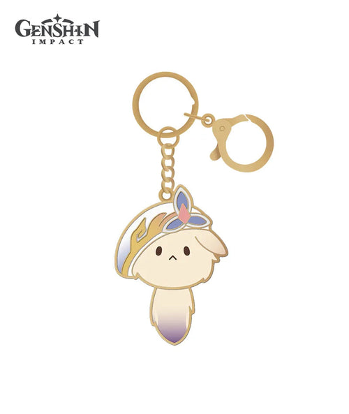 Genshin Impact Tea Party Companion Dodoco Metal Keychain