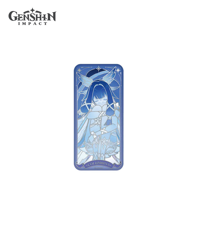 [Official Merch] Columbina Selenic Chronicles Badge & Commemorative Card Set
