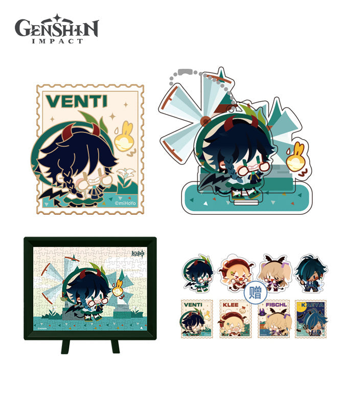 [Official Merchandise] Genshin Impact Halloween Trick Party Series:  Stand, Pin Badge, and Puzzle