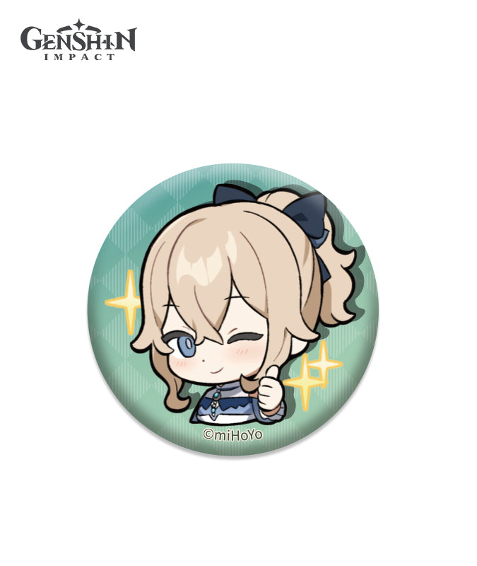 Genshin Impact Chibi Expression Sticker Badge
