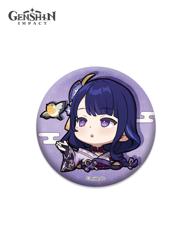 Genshin Impact Chibi Expression Sticker Badge