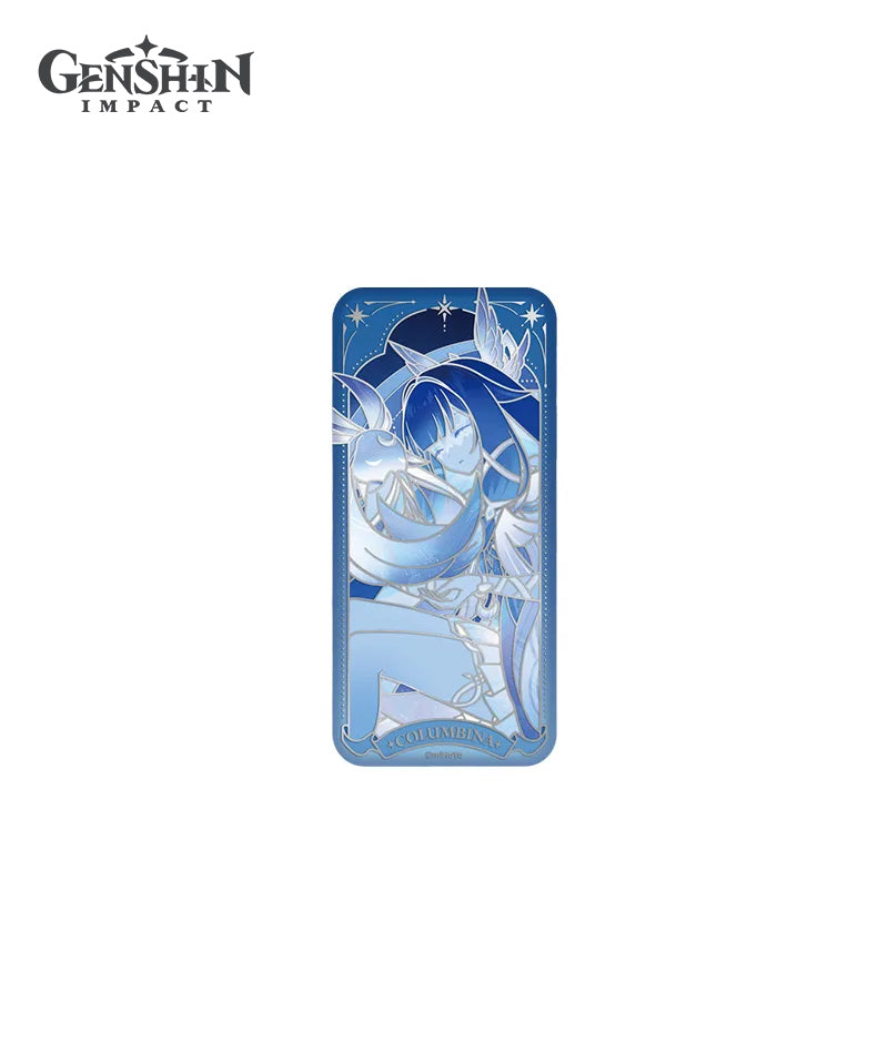 [Official Merch] Columbina Selenic Chronicles Badge & Commemorative Card Set