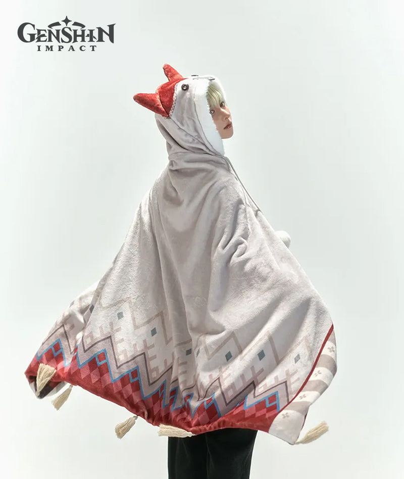 [Official Merch] Genshin Impact Alyosha Impression Hooded Shawl Blanket & Gloves
