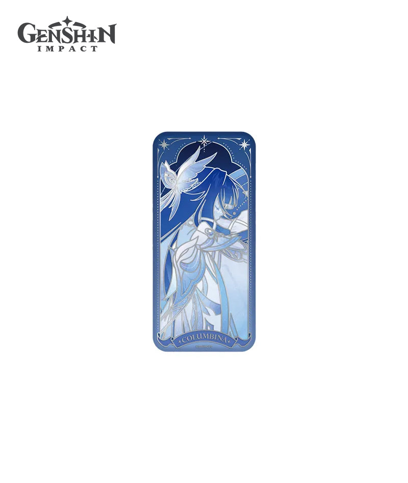 [Official Merch] Columbina Selenic Chronicles Badge & Commemorative Card Set