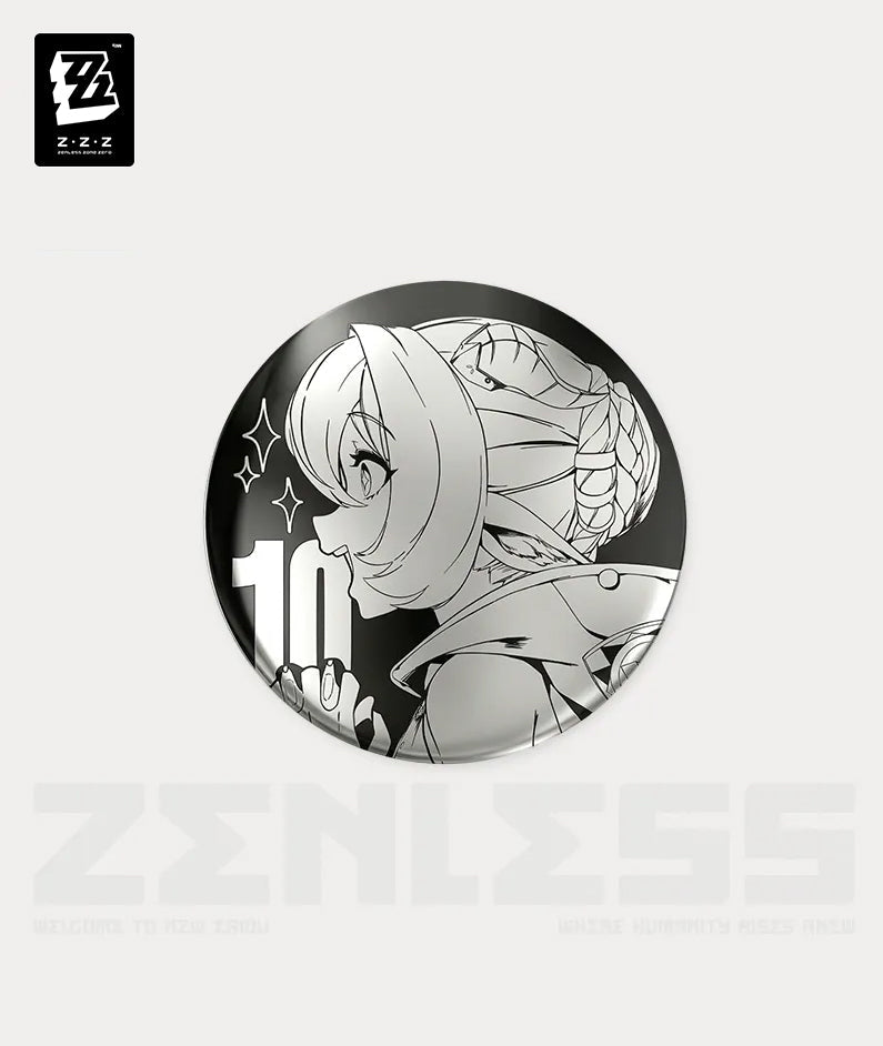 [Official Merch] Zenless Zone Zero Temporal Frequencies Series Mirror Metal Badge