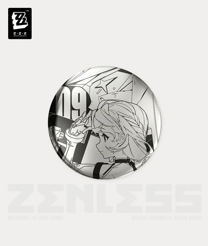[Official Merch] Zenless Zone Zero Temporal Frequencies Series Mirror Metal Badge