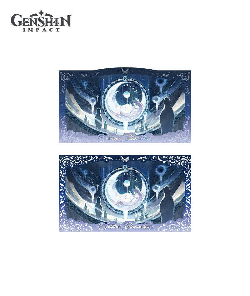 [Official Merch] Columbina Selenic Chronicles Badge & Commemorative Card Set