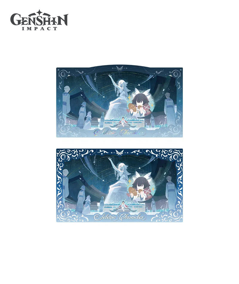 [Official Merch] Columbina Selenic Chronicles Badge & Commemorative Card Set