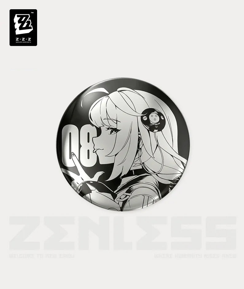 [Official Merch] Zenless Zone Zero Temporal Frequencies Series Mirror Metal Badge