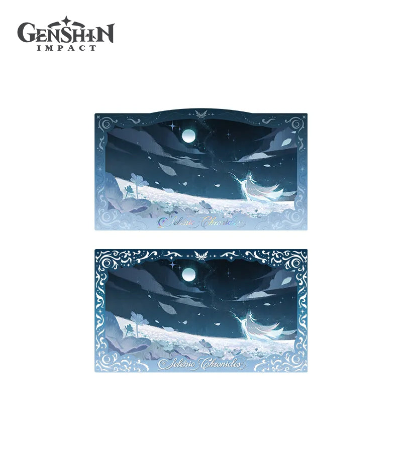 [Official Merch] Columbina Selenic Chronicles Badge & Commemorative Card Set