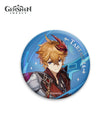 [Official Merchandise] Genshin Impact Character Art Glitter Badges
