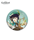 Genshin Impact Character Art Glitter Badges