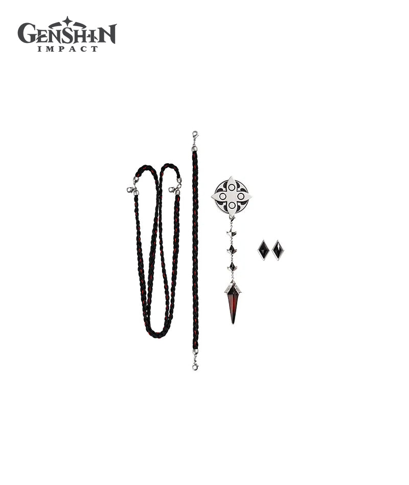 [Official Merch] Genshin Impact Frost and Flame Series Fatui Harbingers Brooch Accessory Set