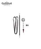 [Official Merch] Genshin Impact Frost and Flame Series Fatui Harbingers Brooch Accessory Set