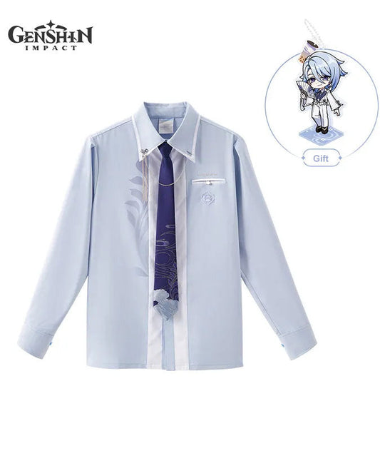 [Official Merch] Genshin Impact Kamisato Ayato Themed Impression Shirt with Tie