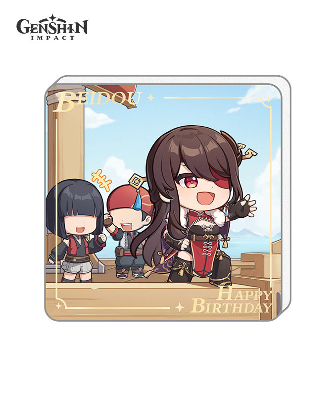 Genshin Impact Characters Birthday Acrylic Fridge Magnets