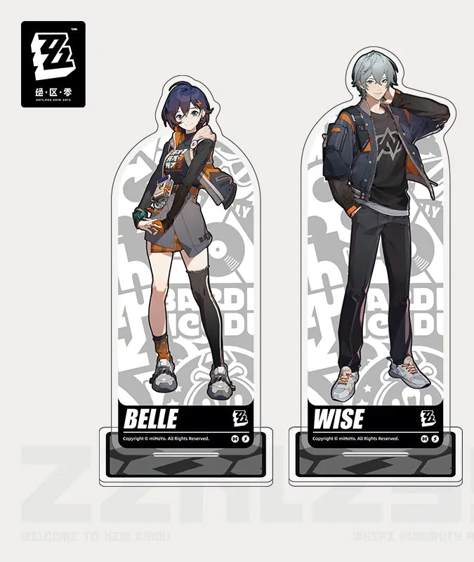 Zenless Zone Zero Character Cards Belle & Wise Acrylic Stand