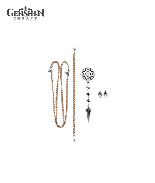 [Official Merch] Genshin Impact Frost and Flame Series Fatui Harbingers Brooch Accessory Set