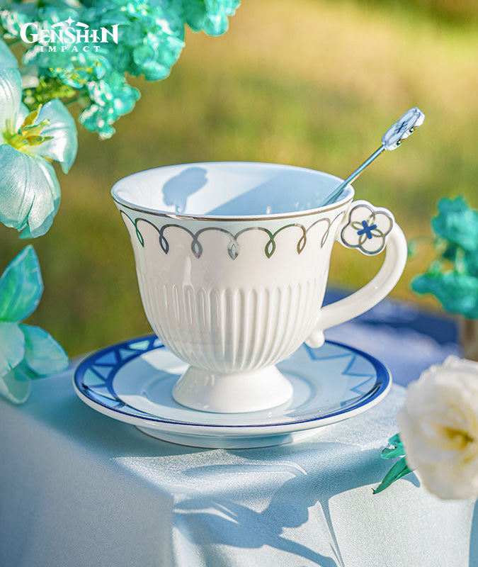 [Official Merchandise] Faruzan Genshin Cafe in Seoul Merchandise: Canvas Bag, Glass and Cup Set