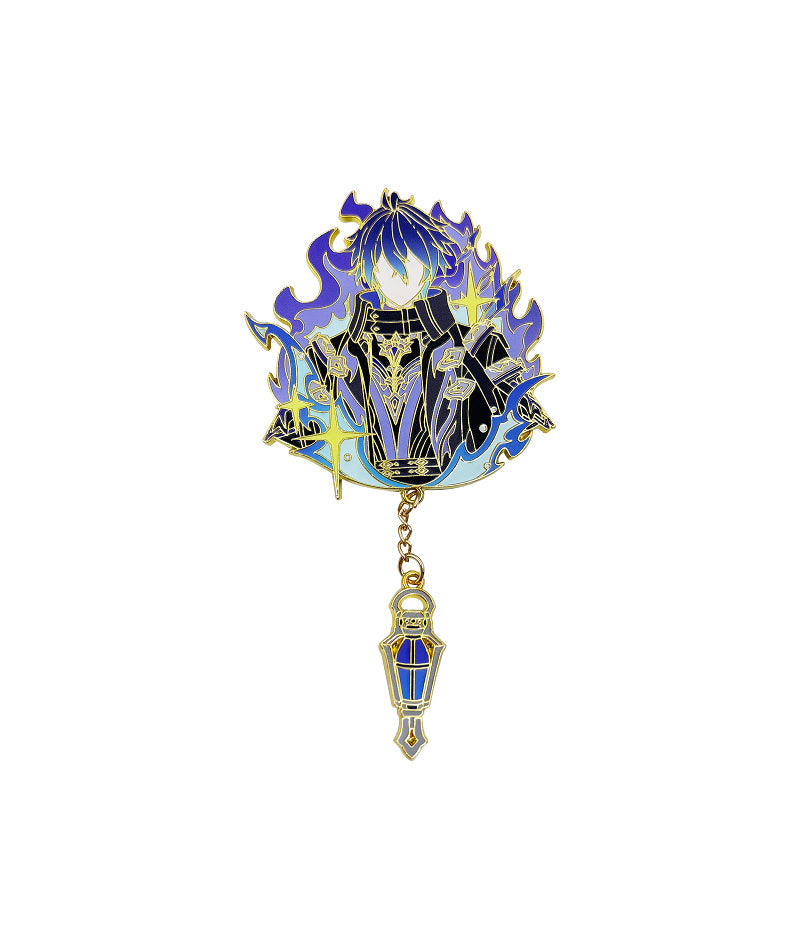 Genshin Impact Flins Pin Badge & Earrings