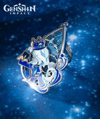 [Official Merchandise] Genshin Impact Furina Stage Focus Quicksand Metal Keychain