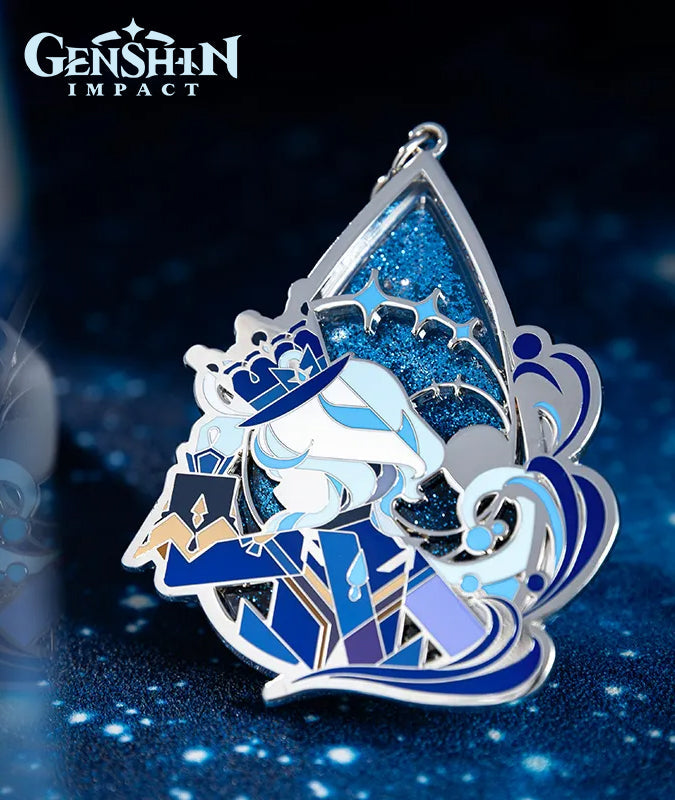 [Official Merchandise] Genshin Impact Furina Stage Focus Quicksand Metal Keychain