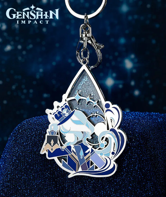 [Official Merchandise] Genshin Impact Furina Stage Focus Quicksand Metal Keychain