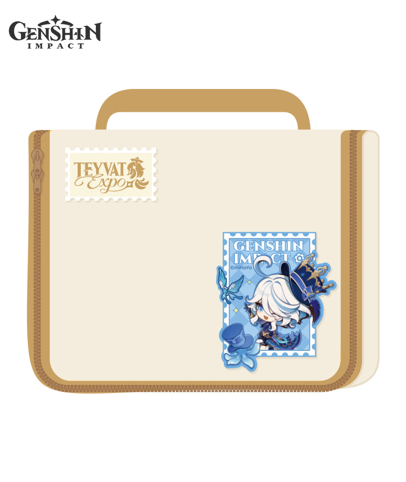 [Official Merch] Genshin Impact Teyvat Expo Collection: Toiletry Bag, Embroidered Patch & Luggage Tag