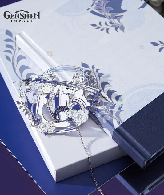 [Official Merch] Genshin Impact Kamisato Ayato Impression Notebook & Bookmark Gift Set