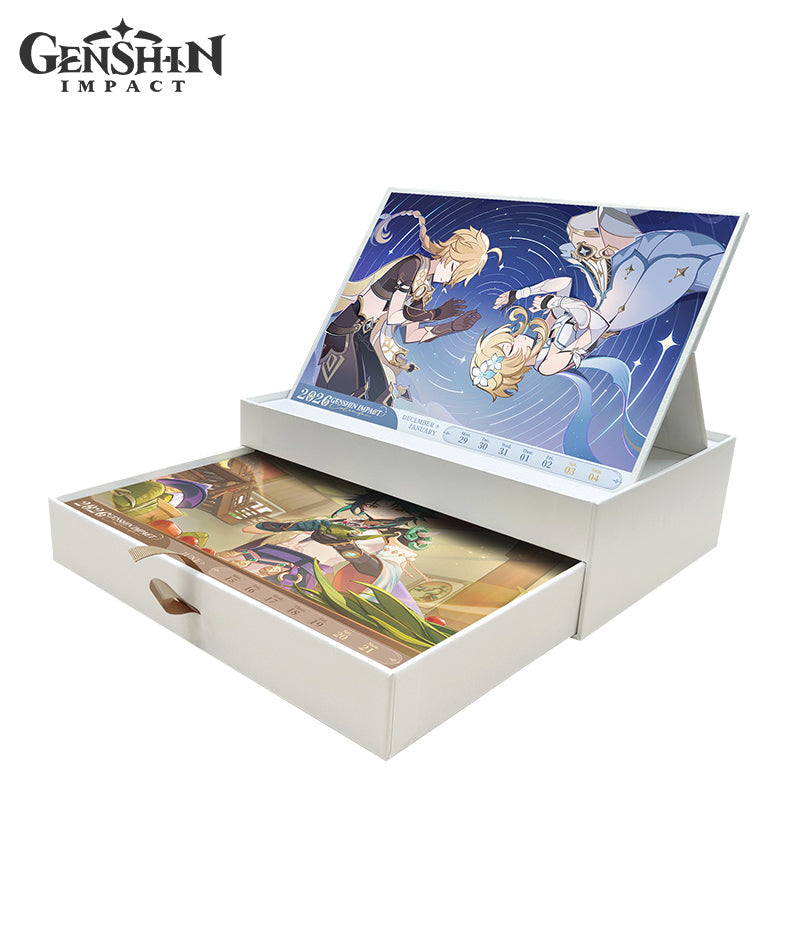 Genshin Impact 2026 Desk Calendar Gift Box