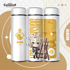 Genshin Impact Cute Chibi Water Bottles Temperature Display 500ml