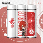Genshin Impact Cute Chibi Water Bottles Temperature Display 500ml