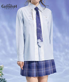 [Official Merch] Genshin Impact Kamisato Ayato Themed Impression Shirt with Tie