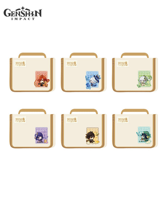 [Official Merch] Genshin Impact Teyvat Expo Collection: Toiletry Bag, Embroidered Patch & Luggage Tag