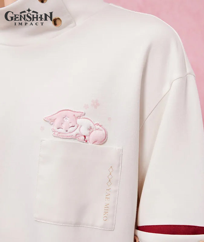 [Official Merchandise] Yae Miko Impression Clothing Collar Sweatshirt