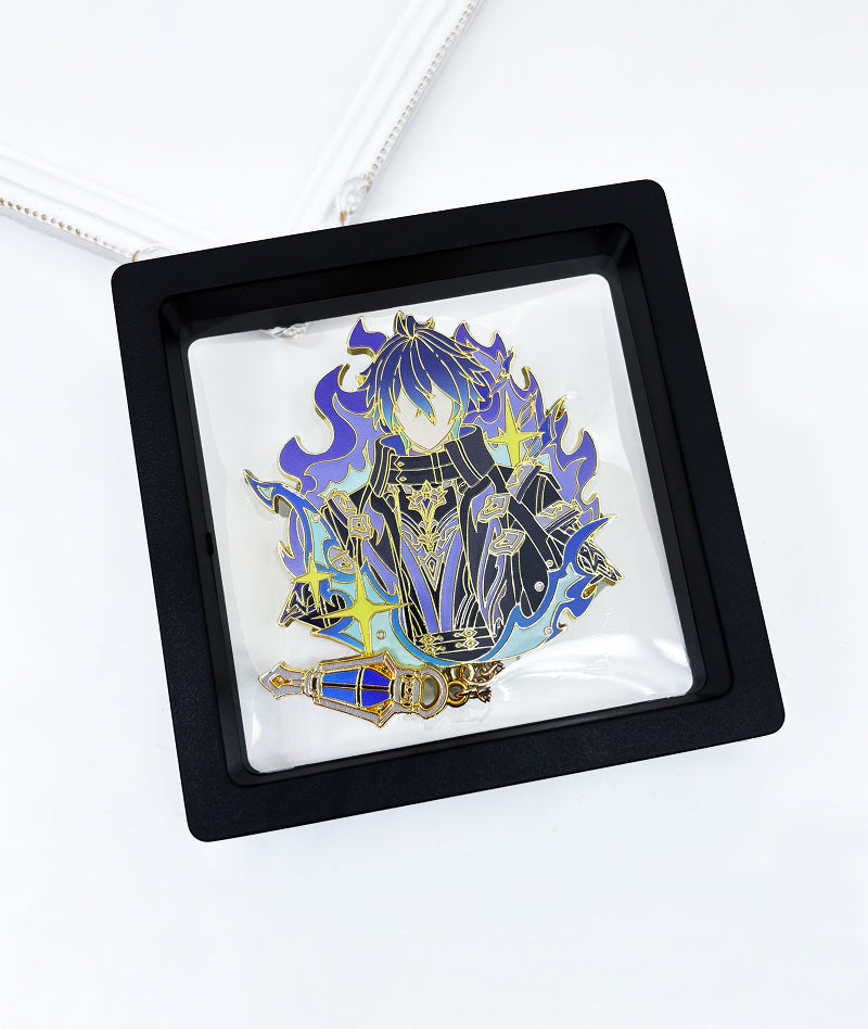 Genshin Impact Flins Pin Badge & Earrings