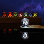 Genshin Impact 7 Elements Crystal Ball Table Lamp