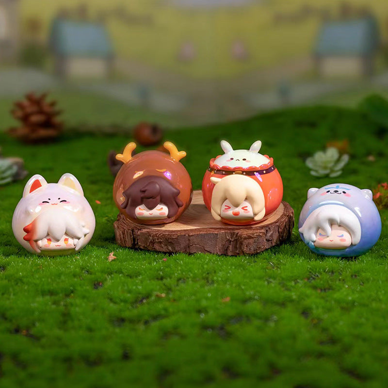 Genshin Impact Mini Cute Cubs Party Figure Blind Box