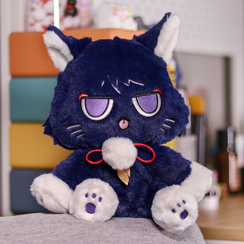 Genshin Impact Scarameow Plush Kawaii Toys Wanderer Dolls