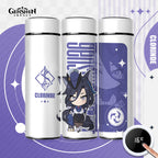 Genshin Impact Cute Chibi Water Bottles Temperature Display 500ml