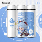 Genshin Impact Cute Chibi Water Bottles Temperature Display 500ml
