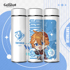 Genshin Impact Cute Chibi Water Bottles Temperature Display 500ml