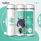 Genshin Impact Cute Chibi Water Bottles Temperature Display 500ml